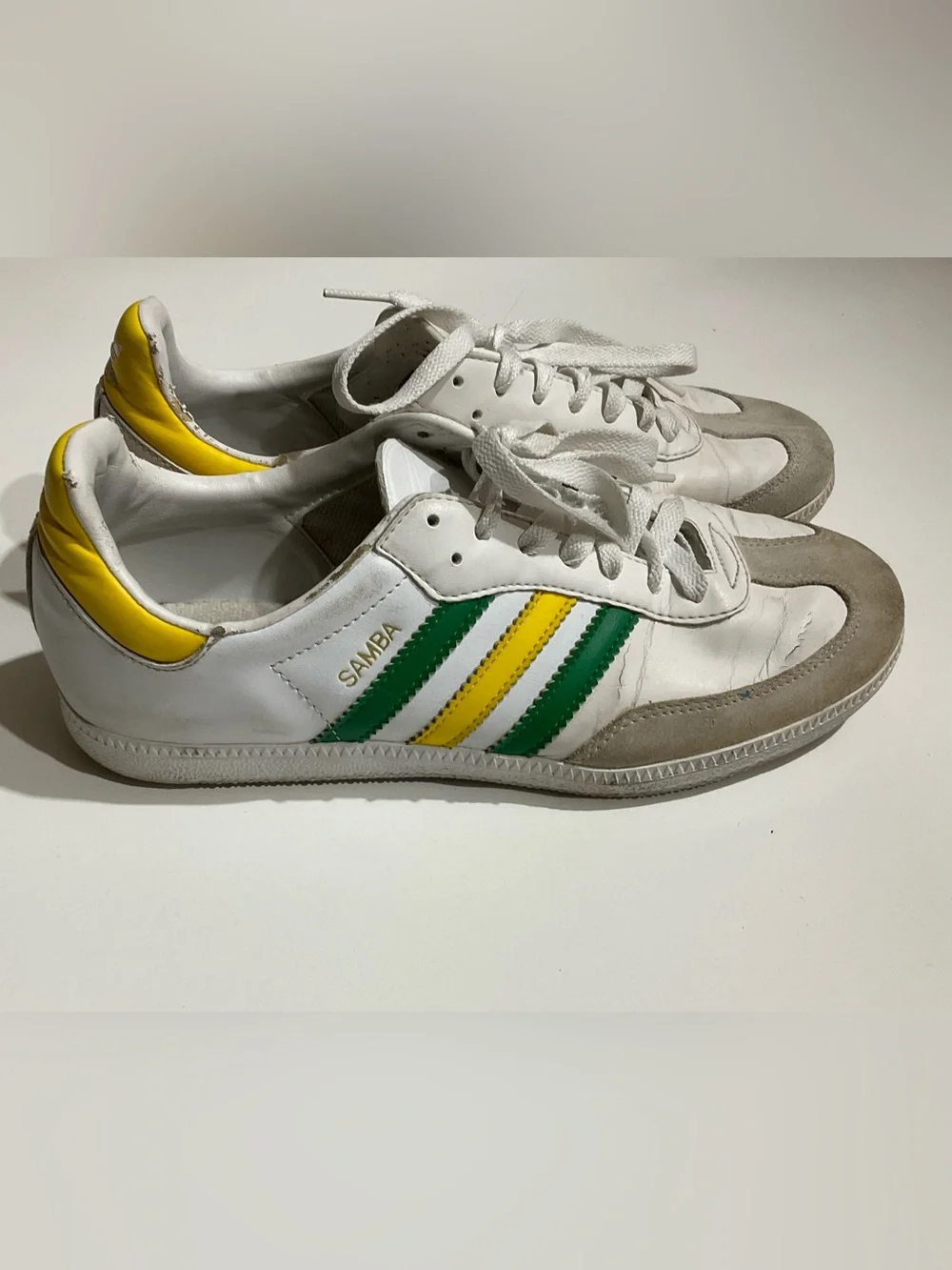 Adidas OG Samba Brazil World Cup Green / Yellow Sneakers Men's US 7